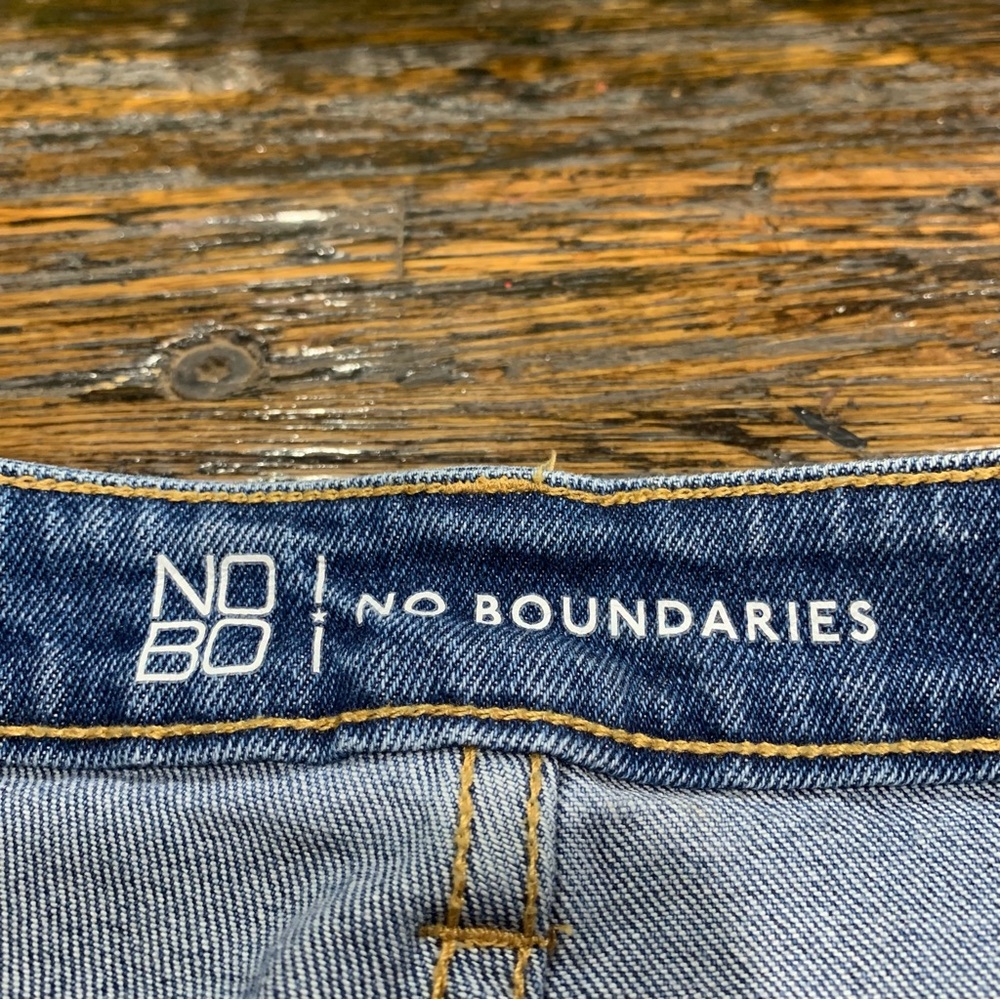 Boho Blue Jeans Distressed Bandana Print Embroidered Embroidery Cotton 17 - Picture 8 of 16